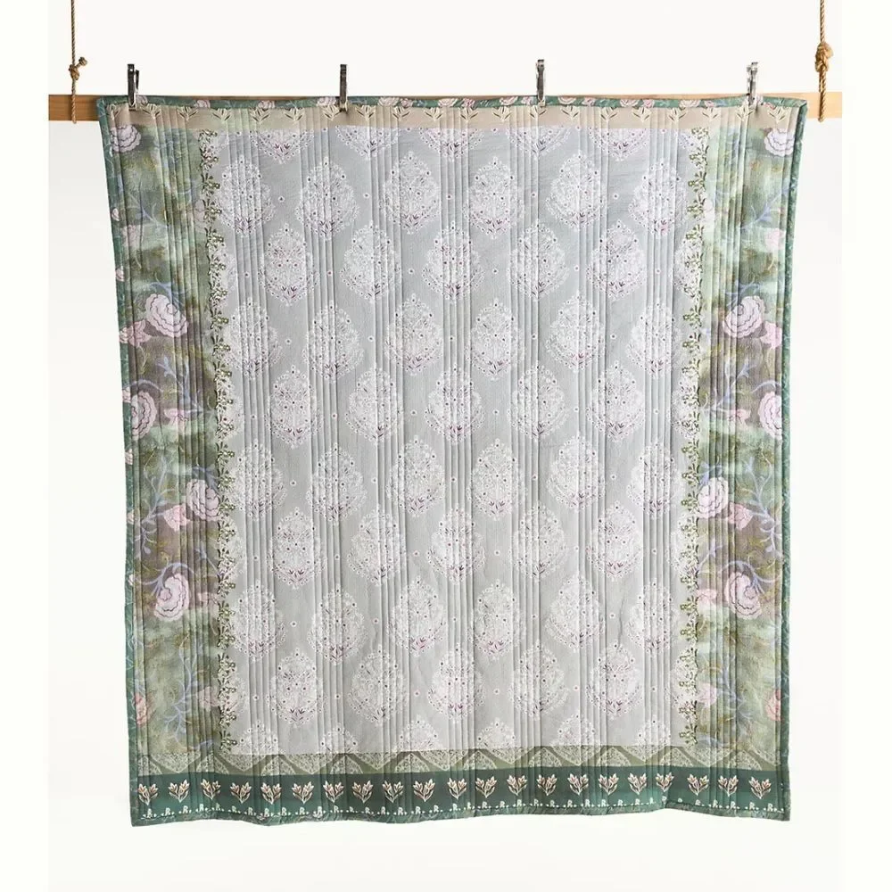 Anthropologie The Printed Textured Cotton Quilt Collection